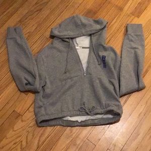 Vans Gray Cropped Hoodie